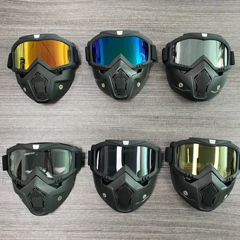 Masky, okuliare, motocyklové prilby off-road športové koni, vonkajší taktické okuliare anti-vietor a piesok zariadenia