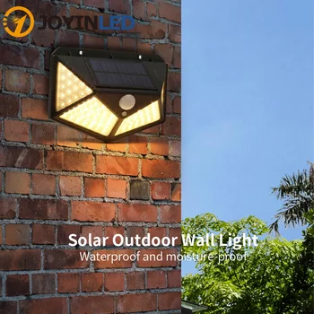 LED Solárne Svetla Teplá Biela práv duševného vlastníctva Snímač Pohybu Nástenné svietidlo Záhradné Bezpečnosti Nepremokavé Vonkajšie Záhradné Solárne Svetlo
