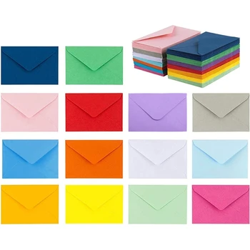 10 Kusov Farebných Poštovú Obálku Prázdne Ďakujem Vám Karty DIY Obálky pre Office