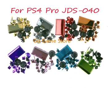 10sets pre PS4 Pro Controller CUH-ZCT2 JDM-040 JDS 040 R2, L2, L1 R1 Spúšť chrome Plný Butons