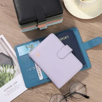PU Kožené RFID Pas Kryt Pohodlné Multi-karta Creative Pas Taška Multifunkčné Ukladanie Dokumentov Zábal