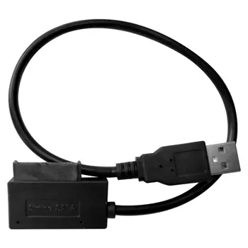 2024 Najnovšie USB 2.0 Mini Sata II 7 + 6 13Pin Adaptér Converter Kábel Pre Prenosné DVD / CD-ROM V Sklade, Rýchle dodanie