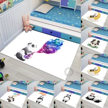 roztomilá Panda koberec Jogy obývacia izba Piknik mat plazenie mat rohožky obývacou izbou koberec hra umyváreň rohože izba dekor