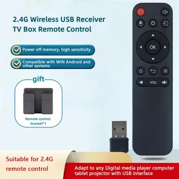 2.4 G USB Bezdrôtového Diaľkového Ovládania TV Box BLE 5.0 Android Smart TV Box A PC/TV, Bezdrôtové spotrebnej Elektroniky