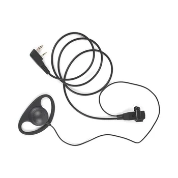 Jeden kábel Slúchadlo Headset Kit na MIKROFÓN PTT Mic D Tvarované 2 Pin Rádio Slúchadlá Walkie Talkie Ucho