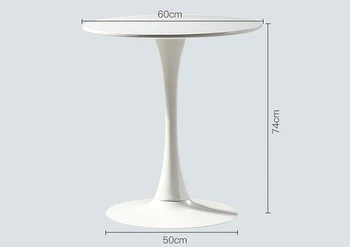 Home Table Moderné Farby Okrúhly Stôl Minimalistický iny Mlieko čajovni Tulipán Tabuľka