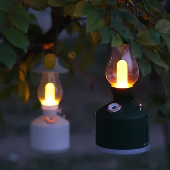 Maker pre Domácej Bezdrôtovej Zvlhčovač Vzduchu Camping Lampa Aromaterapia Výustka s LED Svetlo, USB Spoplatnené Retro Petrolej Lampa Hmly