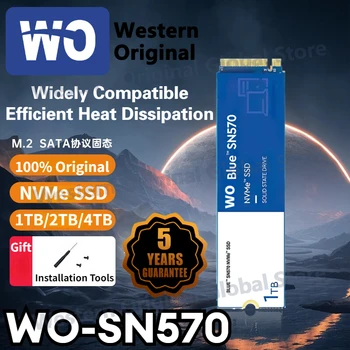 Western Pôvodné SN570 SSD WO Modrá NVMe 500GB 1 TB 2TB 4TB PCIe4.0 4150MB/s M. 2 2280 Jednotky pre Playstation 5 Notebooky Počítač PC