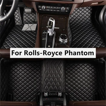 Jednofarebné Diamond Vlastné Auto Podlahové Rohože Pre Rolls-Royce Phantom Auto Koberce Nohy Coche Príslušenstvo
