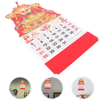 Nástenný Kalendár 2024 Rok Draka Jemné Mesačné Fu Charakter Plánovanie Domácnosti Zavesenie Čínsky Štýl Office