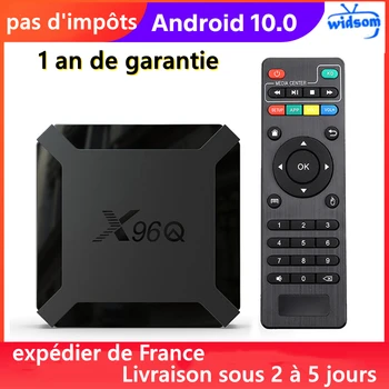 Najlepšie X96Q Smart Android 10.0 TV Box Allwinner H313 1G8G 2G16G Media Player X96Q Smart tv set-top box loď z francúzska