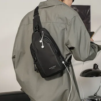 2022 nové ležérne módne hrudníka taška kórejská verzia, vodotesný opotrebovaniu mužov taška malý batoh, tašku business malá taška