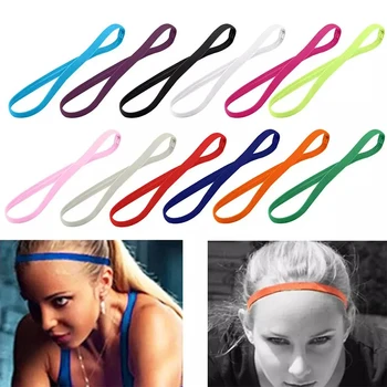 1Pcs Elastické Športové Hairband Pre Ženy, Mužov, Anti-Slip Tenké Gumové Pásky Nastaviteľné Futbal, Joga, Fitness Potítka pokrývku hlavy