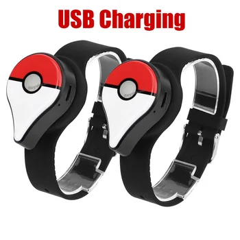 2 KS/VEĽA USB Nabíjanie Náramok pre Pokemon Ísť Plus Gaming pre Bluetooth-kompatibilné Nabíjateľná Náramok pre Android/IOS Prístup