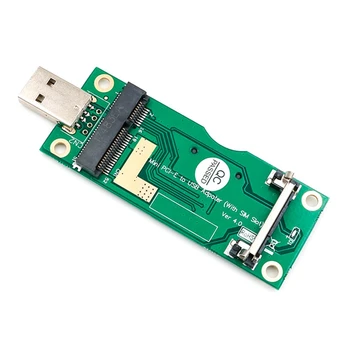 Mini PCI-E Na USB Adaptér So SIM 8Pin Karta, Slot Pre WWAN/LTE Modul