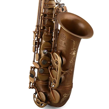 Tchaj-wane, Čína JEK Eb alto Saxofón JAS-700NL HOLÉ MEDENÉ prázdne