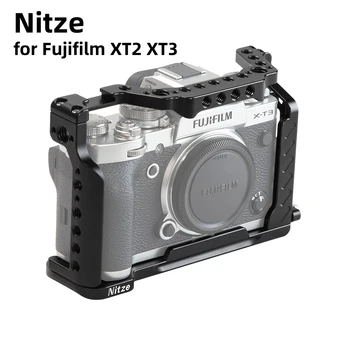 Nitze FOTOAPARÁT KLIETKA PRE FUJIFILM X-T2 / X-T3 Fotoaparát Plošinu Vstavaný HDMI Kábla Svorka Studenej Obuvi Profesionálne Fotografovanie TP-XT3