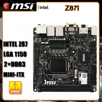 LGA 1150 základná Doska MSI Z87I PCI-E 3.0 USB3.0 Intel Z87 Doske DDR3 16GB USB3.0 SATA III, podpora Core i7 cpu i5i3