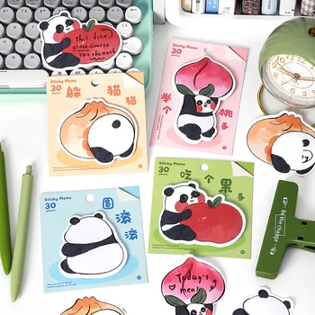 30sheets/taška Infeel Mi Panda Tuanzi Série Poznámok Roztomilý Kreslený Cudzie Ručné Dekorácie Materiálov N-Krát Nálepky
