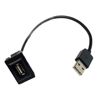 USB 2.0 Auto prístrojovú dosku USB Predlžovací Kábel Pre Toyota Vios Ralink Pre Camry Pre HIGHL Pre ANDER Pre RAV4 Pre Corolla