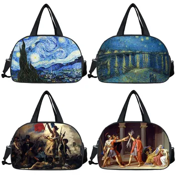 Michelangelo Van Gogh Art Ženy, Cestovné Tašky, Hviezdna Noc Dámy Veľkú kapacitu prenosné Kabelka Multifunkčné Duffel Taška