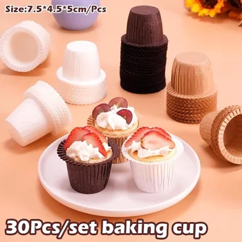 30 Ks/set Muffin Cupcake Papierový Košíček Papier na Pečenie Poháre Papier Pečivo Zdobenie Pečiva Nástroje