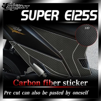 Pre Haojue Super Eagle 125 nálepka, 3D carbon fiber ochranné sticke všetky telo film úprava príslušenstvo