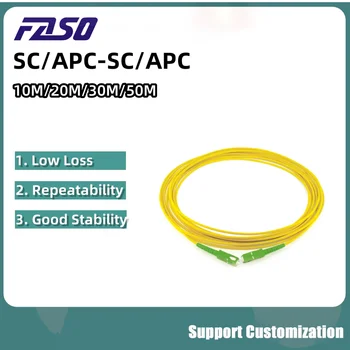 1PC SCAPC-SCAPC 3.0 mm Optický Cesta Kábel Kábel Jednom Režime G652D Simplex 10m/20m/30 m/50 m Vlákniny Jumper Kábel