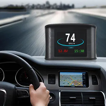 HUD Univerzálny Otáčkomer Smart Digital Head Up Display Alarm prekročenia rýchlosti Motora Kód Poruchy Auto Navigator Auto Bezpečne HD LCD Displej