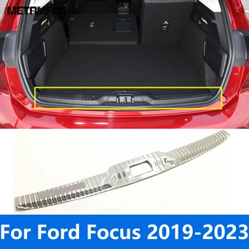 Pre Ford Focus 2019-2021 2022 2023 Nehrdzavejúcej Vnútorné Zadný Kufor, Dvere, Parapetné Chvost Nárazníka Šúchať Stráže Nálepky Príslušenstvo Auto Styling
