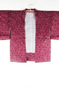 Tradičné Japonské Kimono Župan Pierko Tkané A Vietor Vytlačené Fáze Voľné Bunda Cardigan