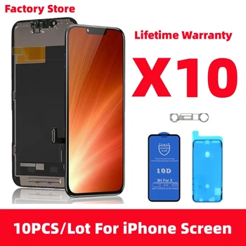 10PCS/Veľa Testované AAA Kvality Incell Oled Pre iPhone X XR XS MAX LCD Displej Výmena Za iPhone 11 12 13 Pro Max Oled