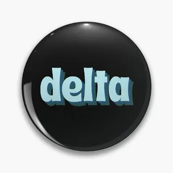 Delta Blue Soft Tlačidlo Pin Ženy Darček Klopě Pin Kovové Dekor Odznak Cartoon Klobúk Oblečenie, Šperky Zábavné Brošňa Tvorivé Golier Roztomilý