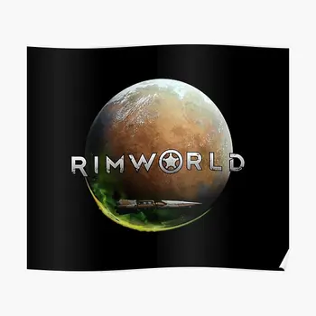 Rimworld Planéty Plagát Výzdoba Steny Moderné Dekorácie Tlač Domov Vtipné Nástenné Obrázok Maliarske Umenie Izba Vintage Č Rám