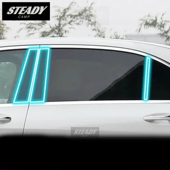 Pre Mercedes-Benz Triedy-C W204 W205 Auto Vonkajšie Okno Pilier Anti-scratch TPU Ochranný Film Anti-scratch Opravy Príslušenstvo