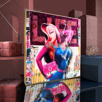 Sexy Krásne Anime Dievča Plagáty a Vytlačí HD Plátno na Maľovanie Módne Manga Charakter Wall Art Obrázky Domov Girl Izba Dekor