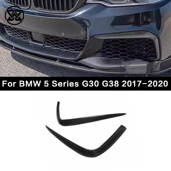 Karbónový Predný Nárazník Pery Spojler Vietor Nôž Splitter Pre BMW 5 Series G30 G38 530i 540i 2017-2020