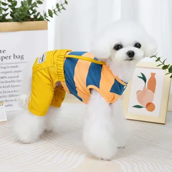 Klasické Prúžok Psa Trakmi, Psie Oblečenie Pre Malé Psy Lete Chihuahua Jumpsuit Roztomilý Šteňa Remienky York Pet Oblečenie