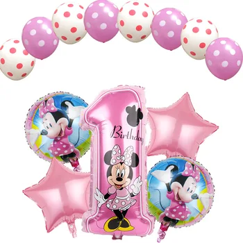 Disney Mickey Minnie 32 palcov Dieťa Narodeniny Čísla Dovolenku Strany Hliníkové Balón Nastaviť