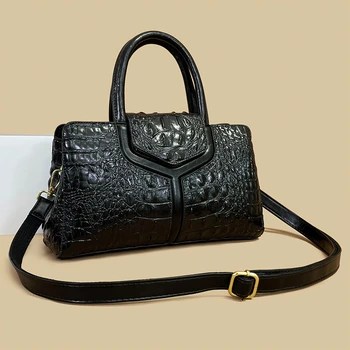 Vysoká Kvalita Krokodíla Vzor Kabelka Klasické Podnikanie Žien Taška Luxusné Dizajnér Lady Ramenní Taška Messenger Tašky pre Ženy
