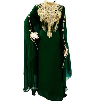 Zelená Marocký Dubaj Jenna Kaftano Bottel Zelené Šaty, Kostým pre Veľké Podujatia a Vystúpenia