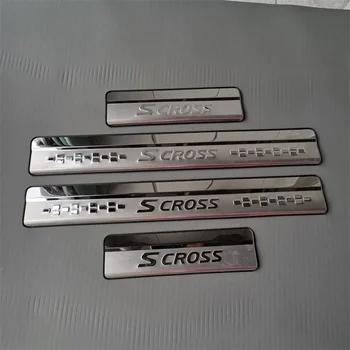 Pre Suzuki SX4 S-Cross SCross Príslušenstvo 2014-2019 2020 2021 2022 Nerez Chrome Auto Dvere, Parapetné Kop Doska Stráže Pedál Protector