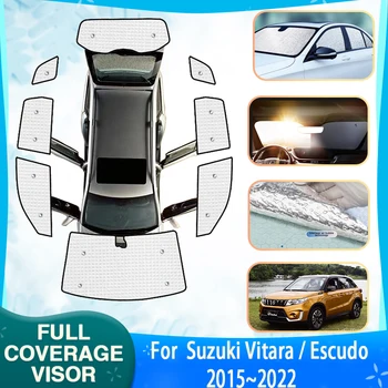 Anti-UV Auto Plné Slnečné Clony Kryt Pre Suzuki Vitara Escudo LY 2015~2022 Auto Windows opaľovací Krém Okno Slnečníky Auto Príslušenstvo