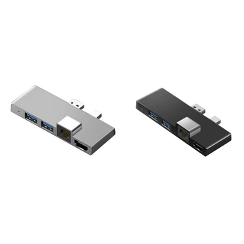 Na Povrchu Pro 4 5 6 Dokovacej Stanice Rozbočovač So 4-Kompatibilné TF Card Reader Gigabit Ethernet 2 USB 3.1 Gen 1 Port