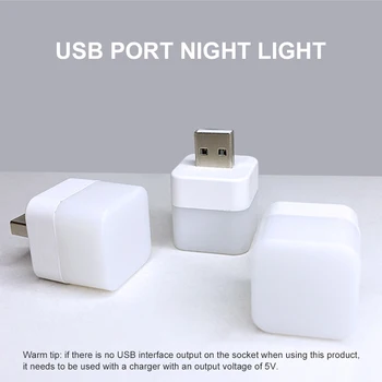 USB Nočné Svetlo Jednoduchý Mini LED USB Konektor Svetlá Mobilné energetické Nabíjanie, Ochrana Očí Čítanie Malé Okrúhle Ochrana Očí Svetlo