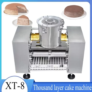 Obchodné Automatické Tortu Stroj Automatique Tisíc Layer Cake Palacinka Pokožky Rada Krepové Maker Stroj Na Výrobu
