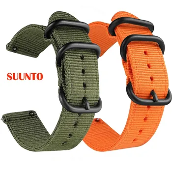 Rýchle Uvoľnenie Kolíky 24 mm Nylon Sledovať Popruh pre SuuntoTraverse Alfa Watchband Suunto 9/Baro Spartan Sport Sledujte Band