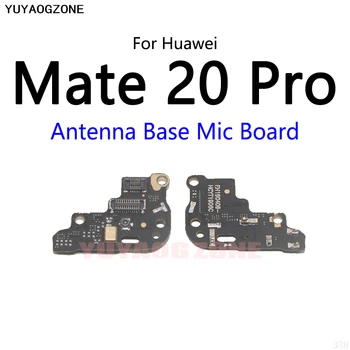 10PCS/Veľa Pre Huawei Mate 20 Pro Čítačkou SIM Kariet Zásuvky Zásobník Slot Mikrofón Modul Doska Signálu Antény Pripojte Flex Kábel