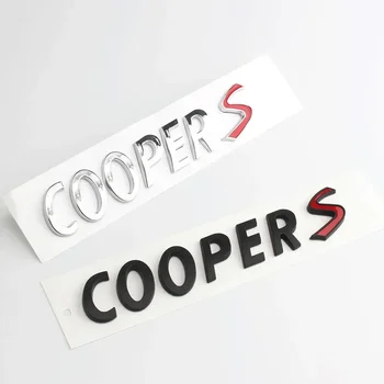 3D ABS Chrome Auto Písmená Zadný Kufor Mini Cooper S, Znak, Odznak Nálepka Pre Mini Cooper S R56 R50 R53 F56 F55 R60 Príslušenstvo