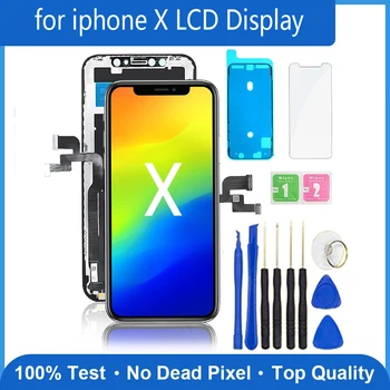 OLED Pantalla pre iphone X LCD Displej Dotykový Displej Digitalizátorom. Montáž pre iPhone X LCD Náhradné